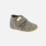 Boiled Wool Slipper Shoe - Light Brown