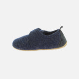 Boiled Wool Slipper Shoe - Night Blue