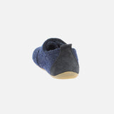 Boiled Wool Slipper Shoe - Night Blue