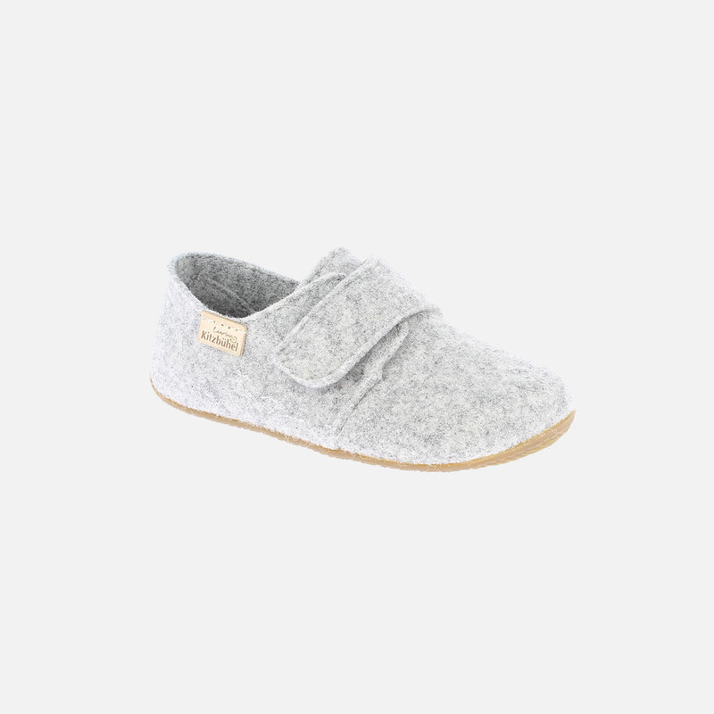 Felted Wool Slipper Shoe - Fog