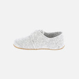 Felted Wool Slipper Shoe - Fog