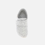 Felted Wool Slipper Shoe - Fog