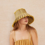 Women's Hand Woven Natural Grass Capri Hat - Tuscany