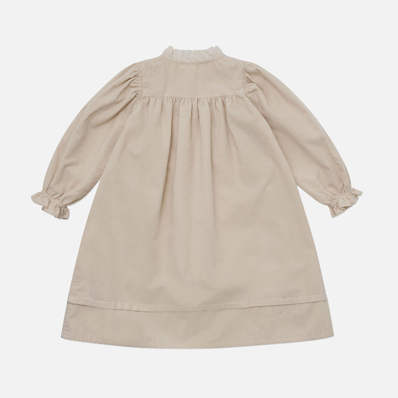 Cotton Corduroy Ameli Dress - Beige