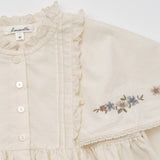 Cotton Iris Dress - Cream