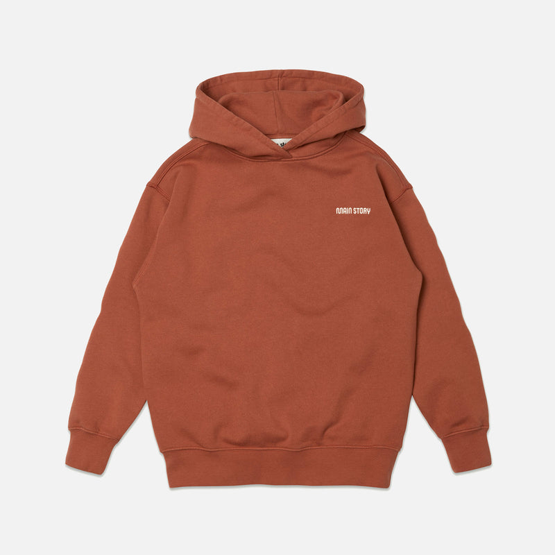 Cotton Hoodie - Burnt Brick