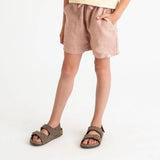 Baby & Kids Linen Shorts - Rosewood