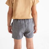 Baby & Kids Linen Shorts - Storm Blue