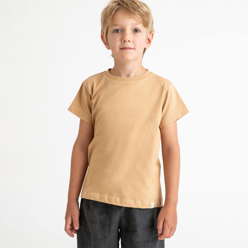 Baby & Kids Cotton Tee - Camel