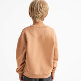 Baby & Kids Cotton Crewneck Sweatshirt - Terracotta