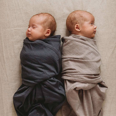 Merino Wool Cocooi Swaddle Wrap - Dark Slate