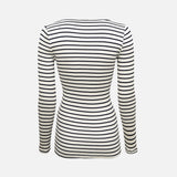 Womens Silk/Cotton Gerda Top - Sailor