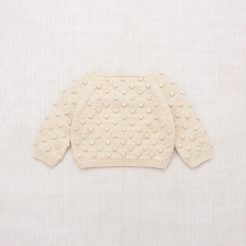 Baby Hand Knit Merino Wool Original Popcorn Sweater - String