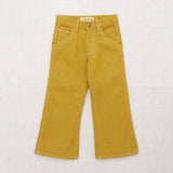 Cotton Slim Flared Jeans - Ochre Denim