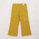 Cotton Slim Flared Jeans - Ochre Denim