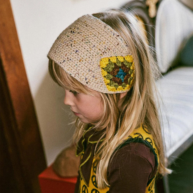 Hand Crochet Merino Wool Headwarmer Iris Confetti – MamaOwl