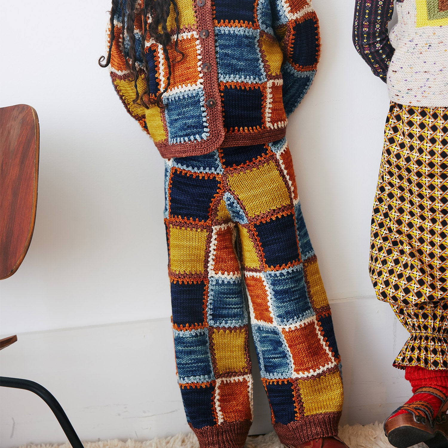 Merino Wool Ladder Square Wide Leg Pant - Chestnut – MamaOwl