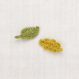 Hand Crochet Merino Wool Leaf Clip Set - Sprig