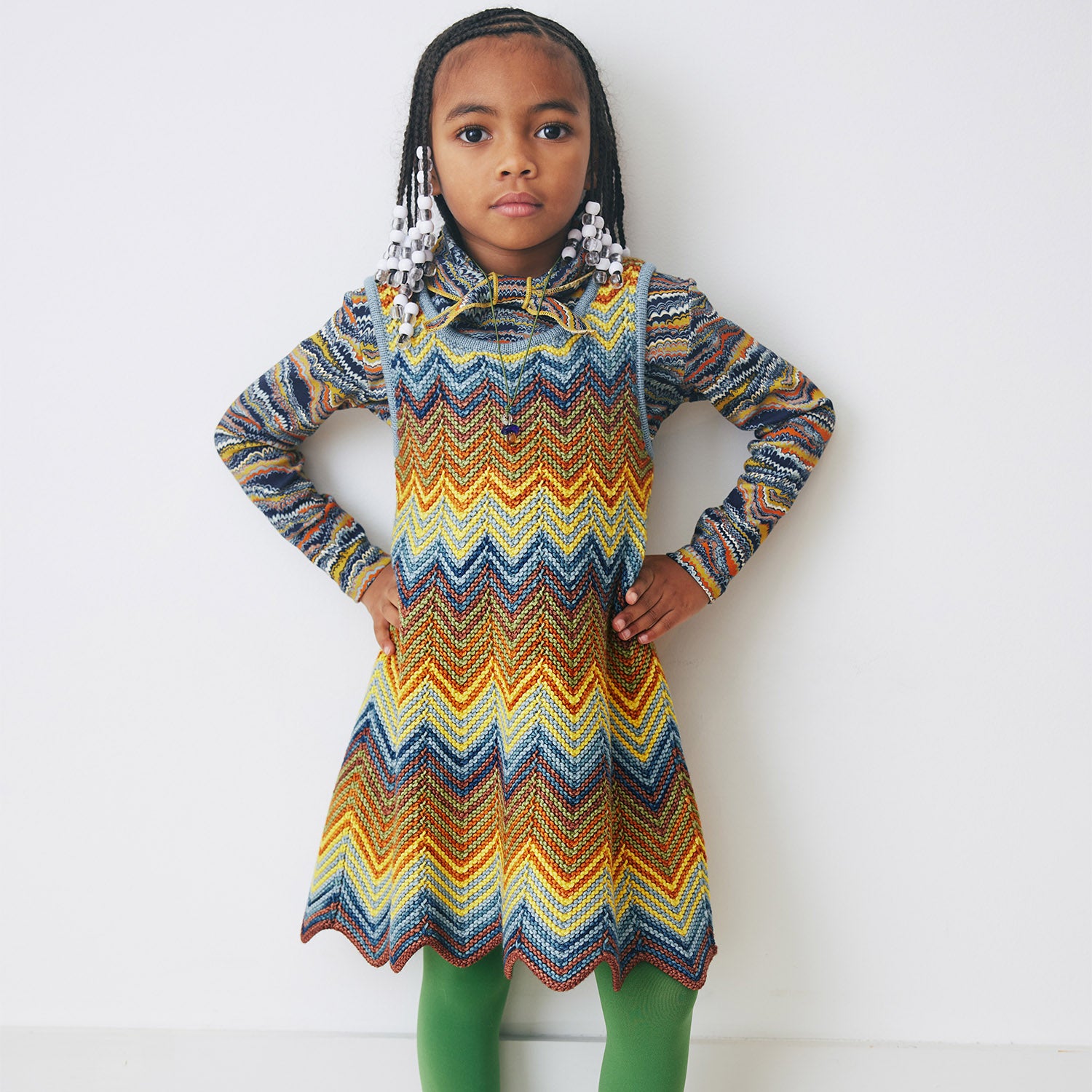 Merino Wool Parlor Chevron Dress - Mango – MamaOwl