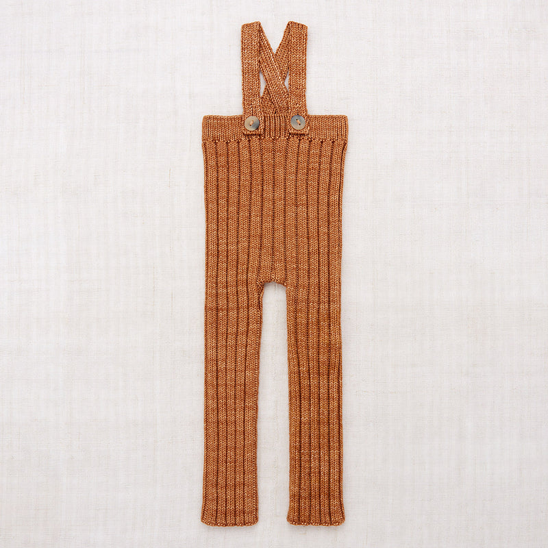 Baby Merino Wool Rib Longies - Rose Gold