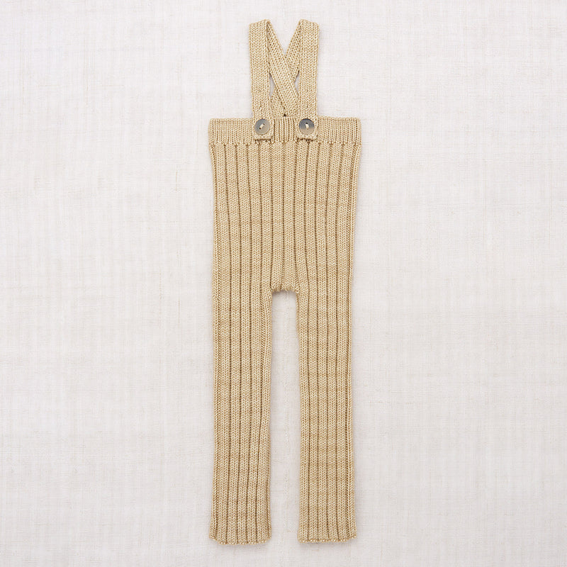 Baby Merino Wool Rib Longies - Alabaster