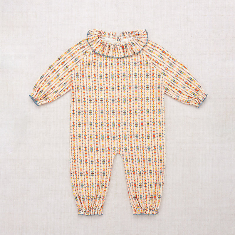 Baby Pima Cotton Pierrot Onesie - String Bohemia