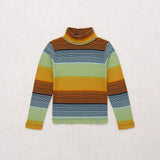 Pima Cotton Turtleneck - Sunset Stripe