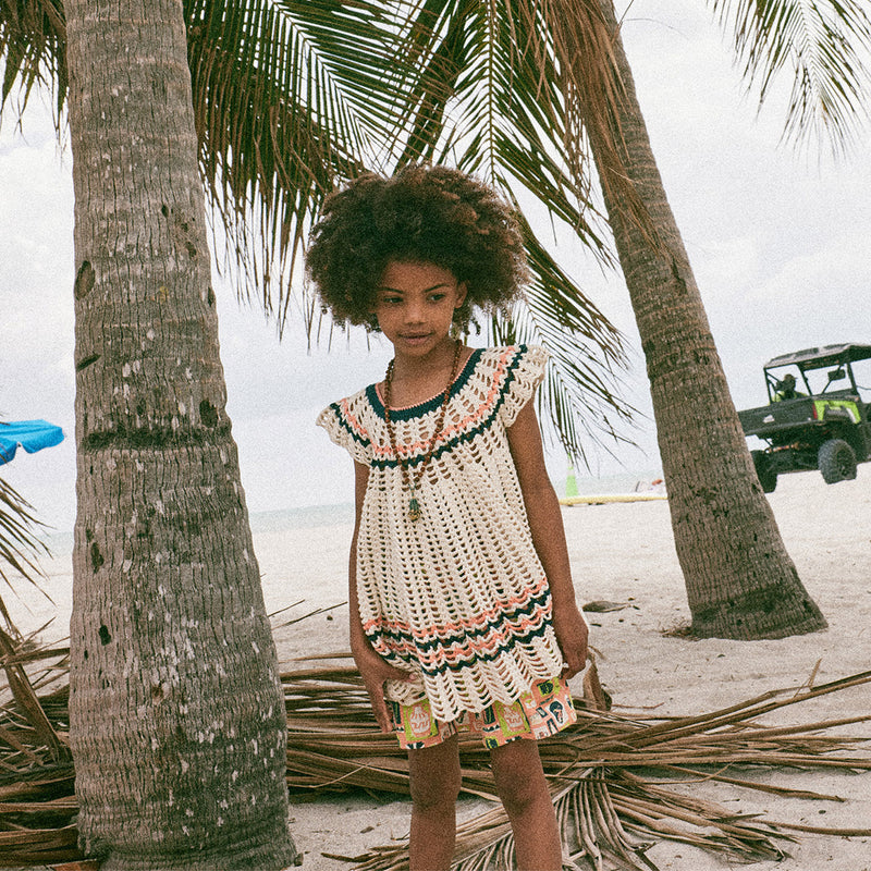 Kids Pima Cotton Wellfleet Swing Tunic - Marzipan MamaOwl Kids Pima Cotton Wellfleet Swing Tunic - Marzipan MamaOwl