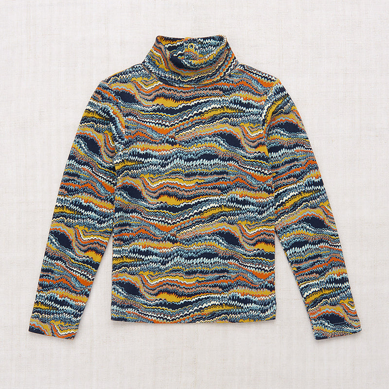 Pima Cotton Turtleneck - Yonder Scribble