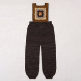 Baby & Kids Hand Knit/Crochet Merino Wool Lake House Overalls - Bark