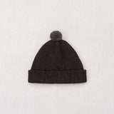 Merino Wool Garter Hat - Bark