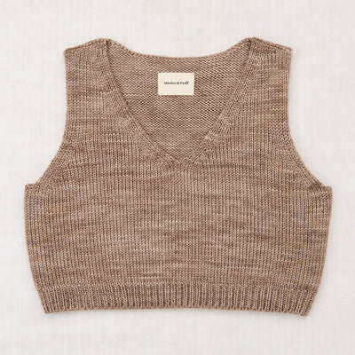 Womens Merino Wool Box Vest - Brut