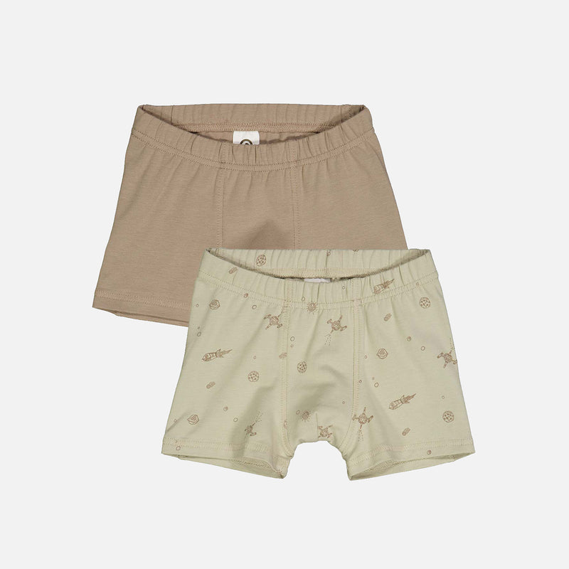 Cotton Boxers - Cashew - Set of 2