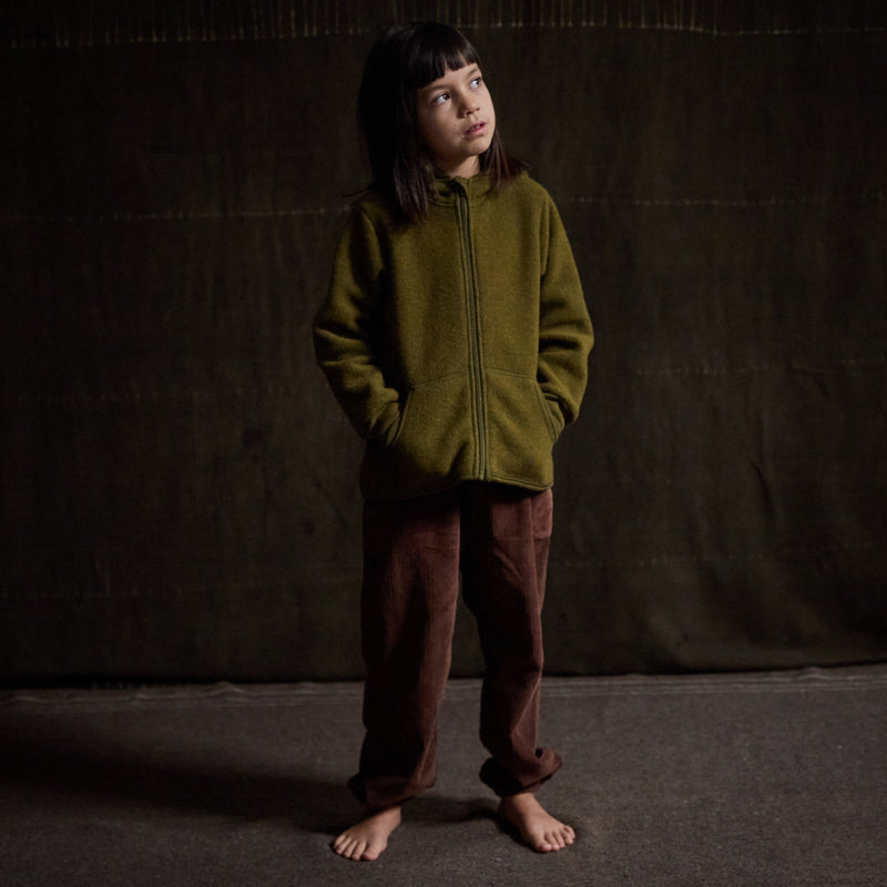 Hawk Jacket - Merino Wool Fleece - Seaweed