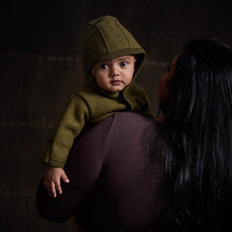 Baby & Kids Overall - Boiled Merino Wool - Seaweed