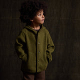 Baby & Kids Jacket - Boiled Merino Wool - Seaweed