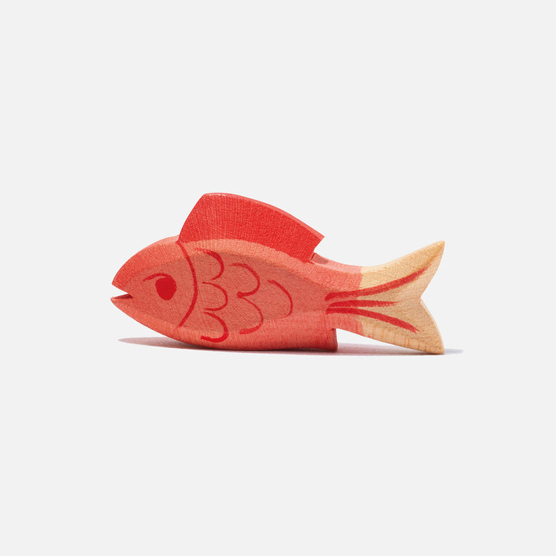 Handcrafted Wooden Fish - Red