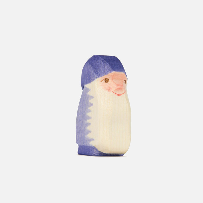 Handmade Wooden Dwarf - Purple