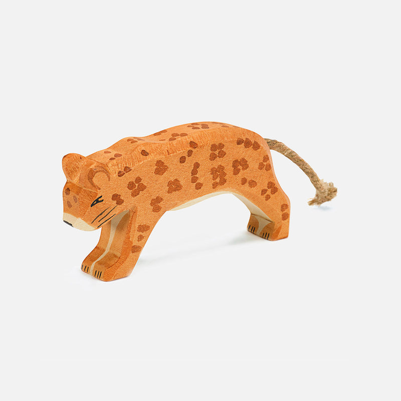 Handcrafted Wooden Leopard