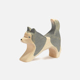 Handcrafted Wooden Sled Dog Running