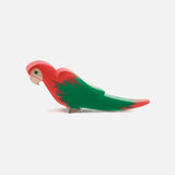 Handcrafted Wooden Parrot - Red