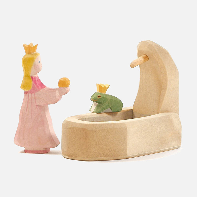 Handmade Wooden Princess for Frog King