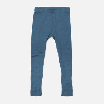 Merino Wool Crepe Leggings - Denim