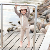 Baby & Kids UV LS Swim Bodysuit - Cappuccino/Taupe
