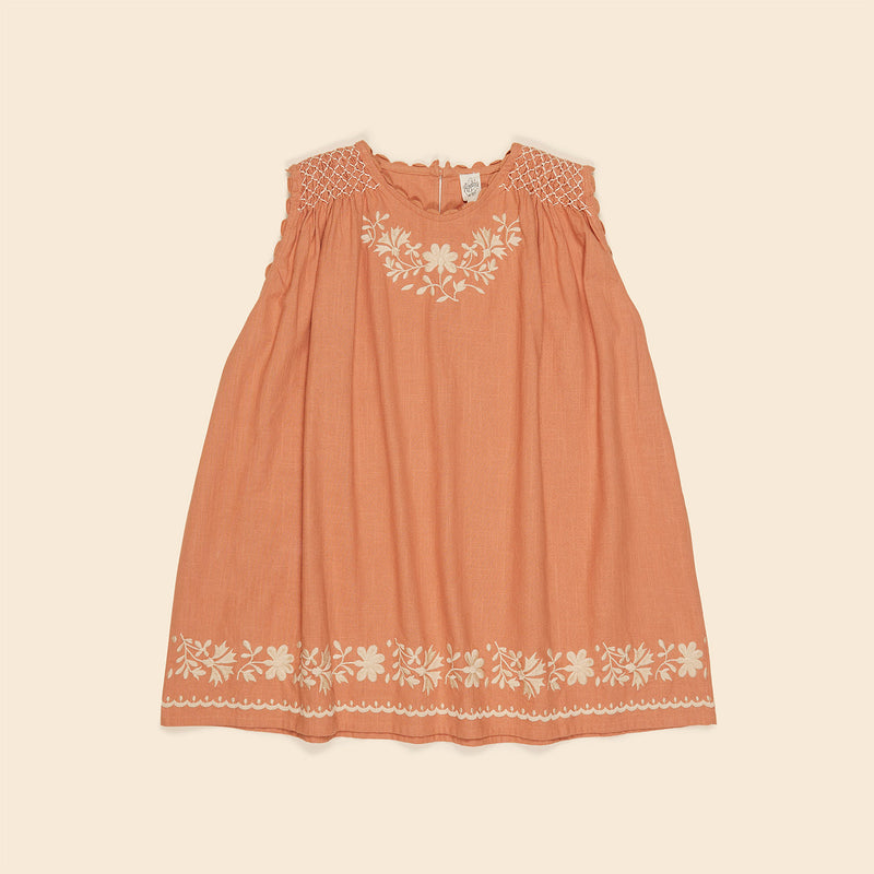 Cotton Edie Overdress - Desert Rose