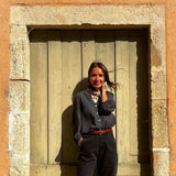 Women’s Cotton Onagre Blouse - Pirate Black