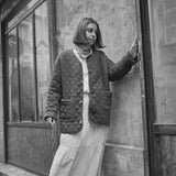 Women's Cotton Quilted Millet Jacket - Dark Denim