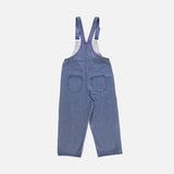 Women's Cotton Denim Dungarees - Light Blue