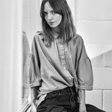 Women's Cotton Neotine Blouse - Dull Gold