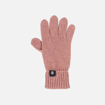 Merino Wool/Cotton/Silk Gloves - Shadow Rose